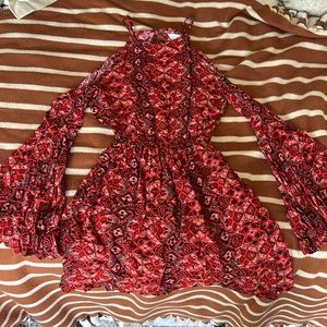 Red summer dress